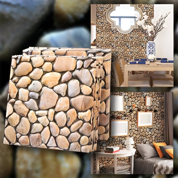 3D zidne pločice s efektom kamena - odlijepi i zalijepi | STONEBLOCKS