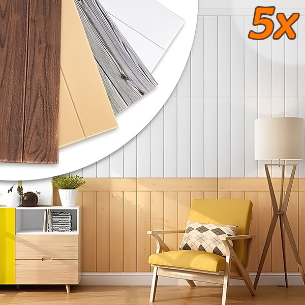 3D samoljepljive tapete s imitacijom drva (5 komada) | INSTAWOOD