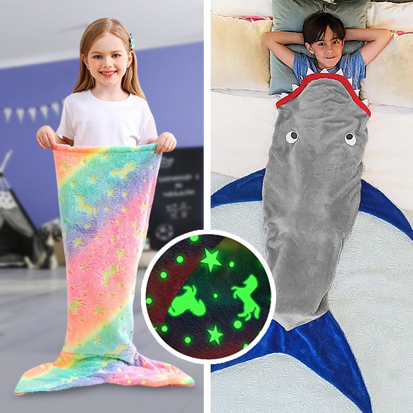 Pokrivač sa svjetlećim repom za djecu | MERMAIDREAM