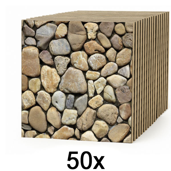 5x 3D zidne pločice s efektom kamena – odlijepi i zalijepi | STONEBLOCKS