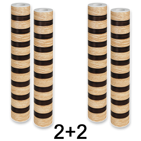 2x Samoljepljiva zidna ploča s efektom drveta | LINEWALL 1+1 GRATIS